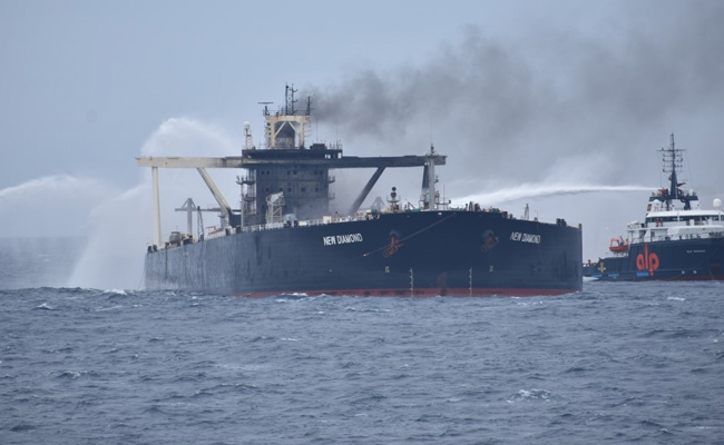 Indian Supertanker Catches Fire Again While Being Escorted: Officials