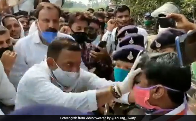 Congress Workers Blacken Officer's Face In Madhya Pradesh, Case Filed