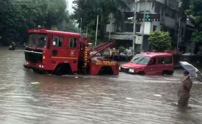 Mumbai Fire Officials To Team's Rescue, Stuck After Heavy Rain. See Video