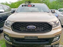 Ford Endeavour Sport Edition Spotted At Dealership Yard