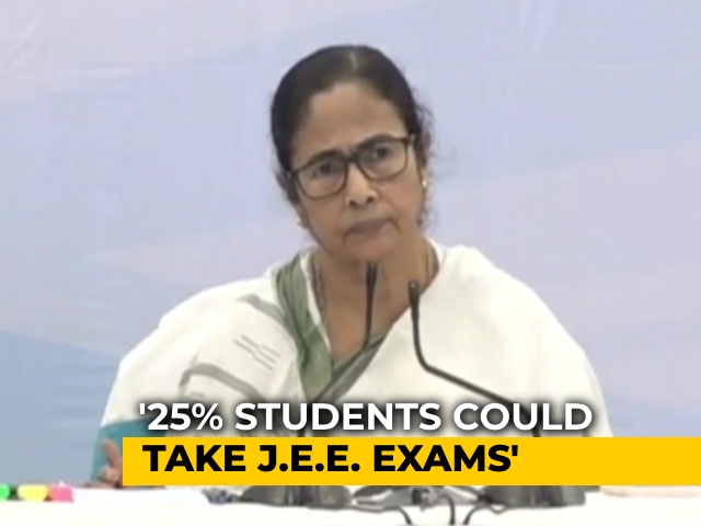 75% Candidates In West Bengal Could Not Write JEE Main 2020 On Tuesday: Mamata Banerjee