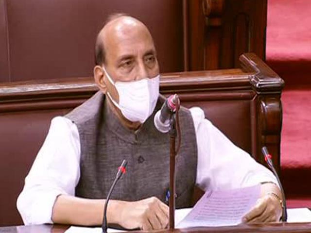 "India, China's Perception Of LAC Different," Says Rajnath Singh In Rajya Sabha