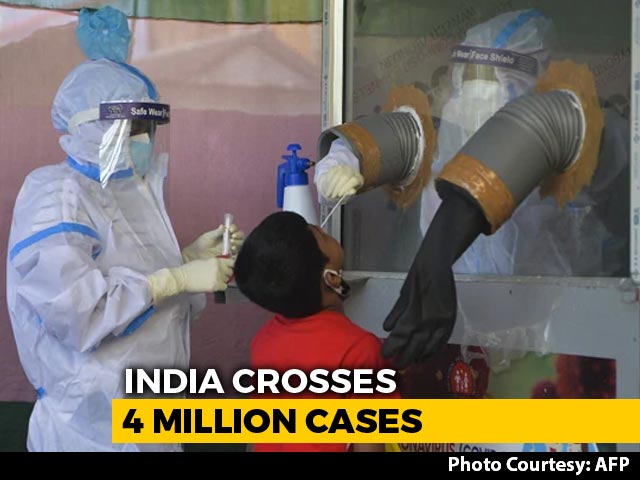 India Crosses 4 Million Coronavirus Cases