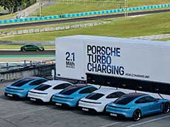 Porsche Unveils 2.1 MWh Mobile Charging System For EVs
