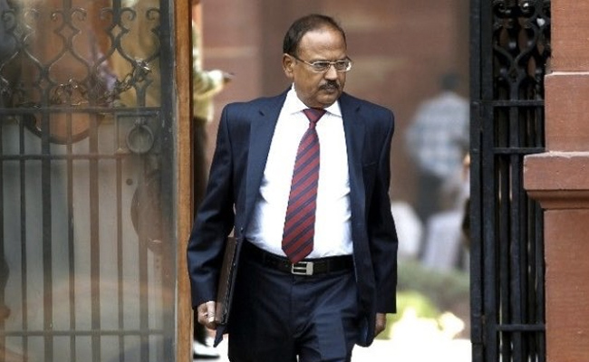 National Security Advisor Ajit Doval, Protests Pak Map, Exits Meet