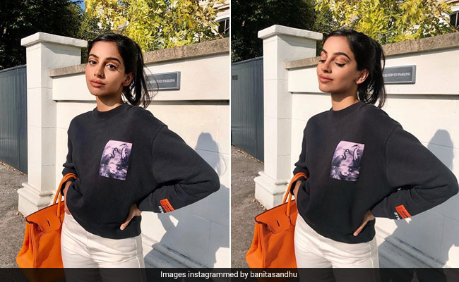 Orange Is Surely The New Black For Banita Sandhu (And Her Handbag)