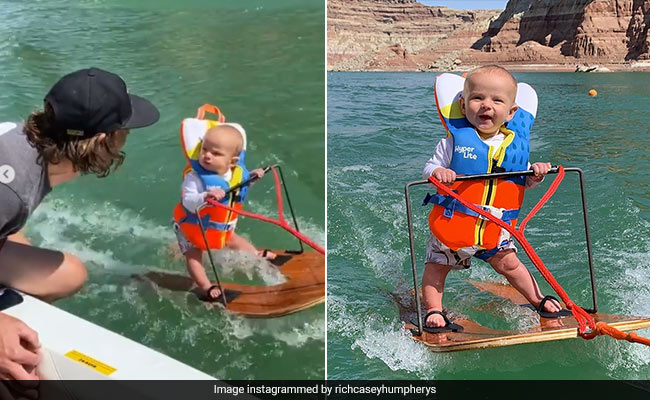 6-Month-Old Becomes Youngest Person To Go Water Skiing. Video Is Viral