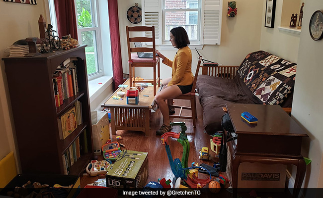 The Reality Of Working From Home - Summed Up In Two Viral Pics