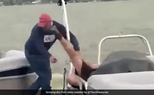 Video: Man Gets Kicked In The Face, Falls Into Water In Proposal Gone Wrong