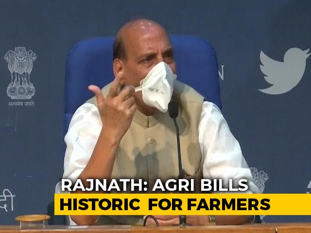 Rajnath Singh's "<i>Main Bhi Kisan</i>" Retort To Attacks On Farm Bills