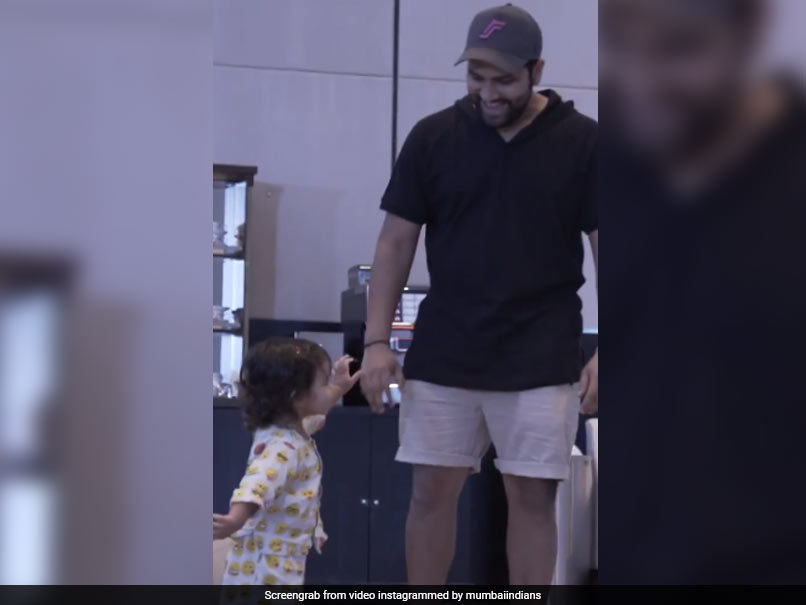 IPL 2020: Mumbai Indians Skipper Rohit Sharmas "Cute Little Moments" With Daughter Samaira. Watch