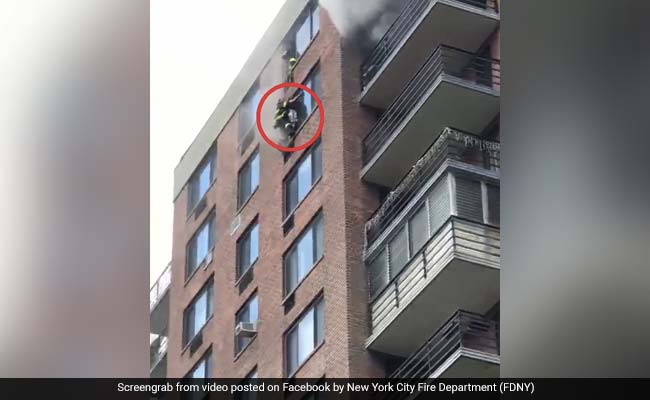 "He Was Like Spider-Man": Firefighter's Dramatic Rescue Video Goes Viral