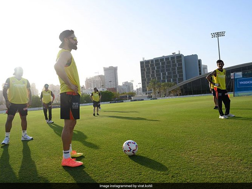 Watch: It Is Virat Kohli vs AB De Villiers In RCBs "Modified Football" Match