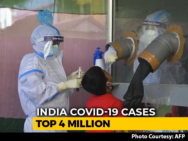 With 86,432 Cases In A Day, India's COVID Tally Crosses 40-Lakh Mark