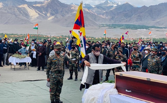 In Signal To China, BJP's Ram Madhav At Tibetan Soldier's funeral