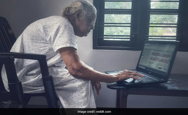 Kerala Grandmother, Learning To Use A Laptop At 90, Impresses Netizens