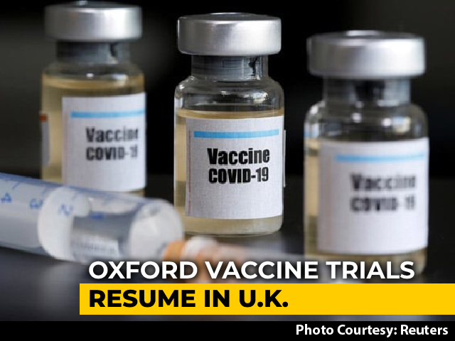 Oxford Vaccine Trials Resume In UK, Were Paused Over Volunteer's Illness