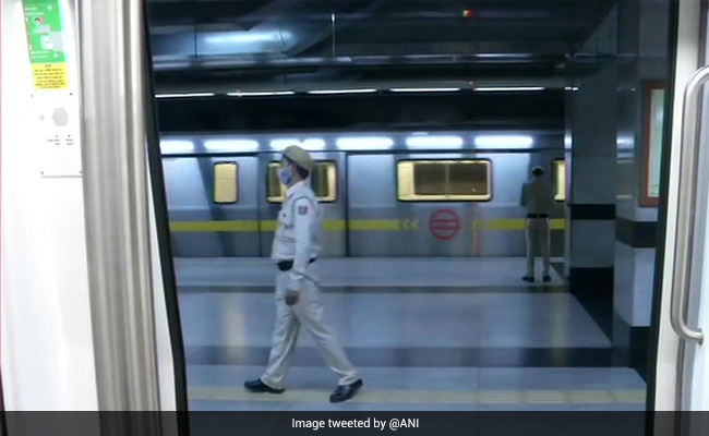 Exit Gates At Delhi's Khan Market Closed In View Of New Year Celebrations