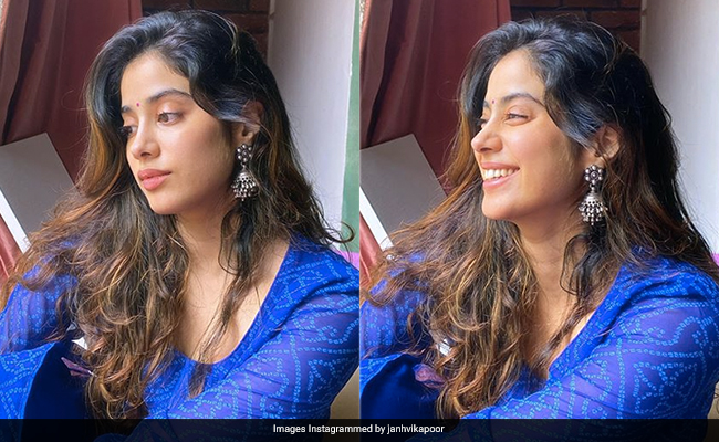 Janhvi Kapoor Brings In Colourpop To Ethnic Looks In A Pretty Bandhani Kurta Set