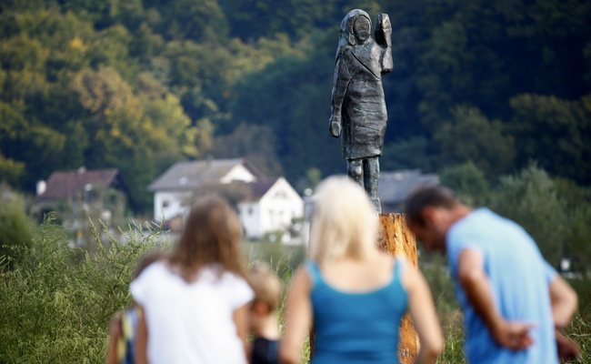 Melania Trump's Bronze Statue Unveiled Near Her Hometown In Slovenia