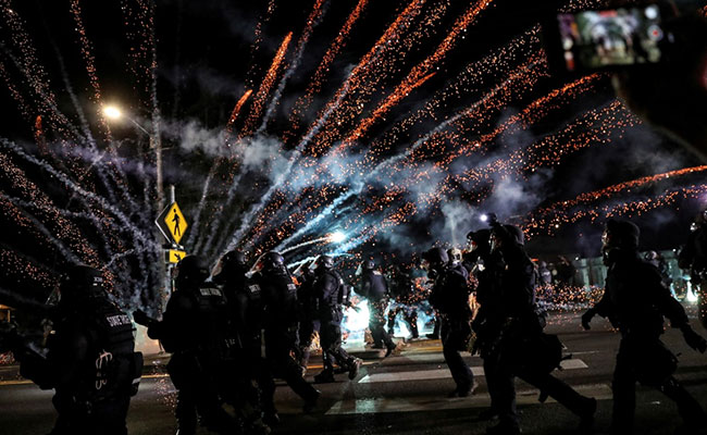 "A Riot": Cops On 'Black Lives Matter' Rally In US City, Dozens Arrested