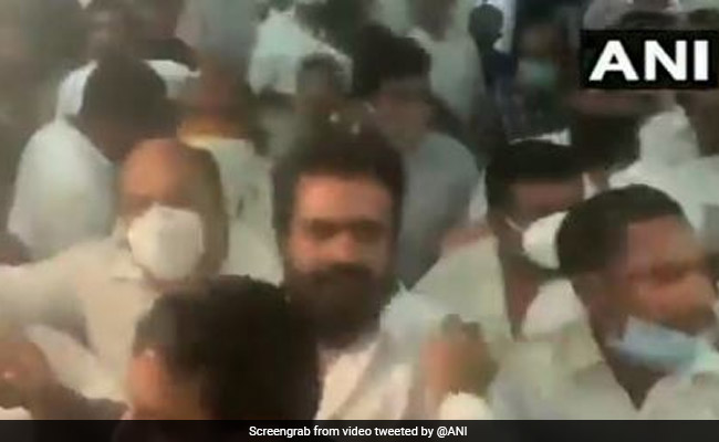 On Camera, Fight Breaks Out At Telangana Congress Meet For Civic Polls