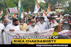 "Daughter Of Bengal": Congress Backs Rhea Chakraborty With Kolkata Rally "Daughter Of Bengal": Congress Backs Rhea Chakraborty With Kolkata Rally