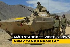 Amid Standoff With China, Video Shows Army Tanks Near LAC Amid Standoff With China, Video Shows Army Tanks Near LAC
