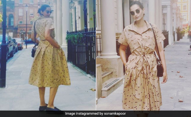 Sonam Kapoor Signals The Arrival Of Autumn In An Earthy Tone Dress