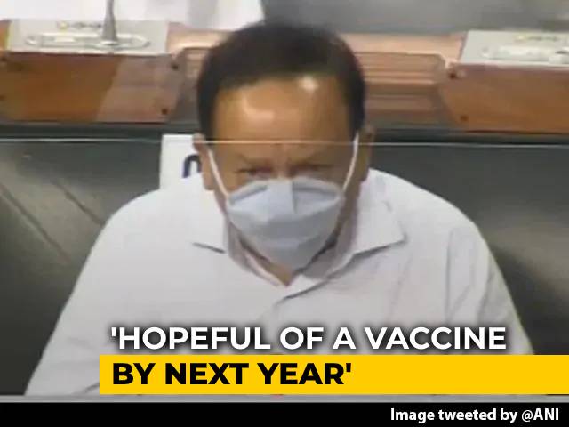 Health Minister Harsh Vardhan Holds Out Hope For Covid Vaccine By Next Year