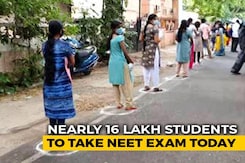 NEET 2020: Candidates Arrive At Centres, Exam Begins At 2 PM NEET 2020: Candidates Arrive At Centres, Exam Begins At 2 PM
