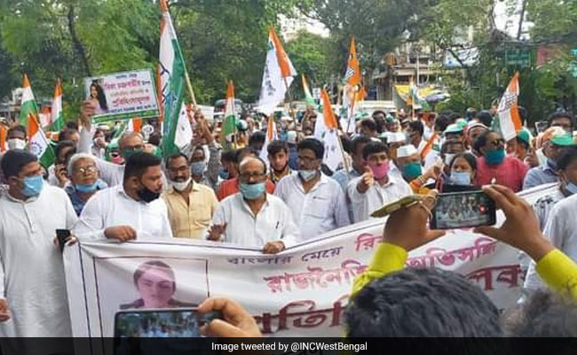 "Daughter Of Bengal": Congress Backs Rhea Chakraborty With Kolkata Rally