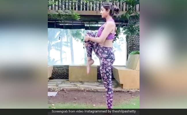 Shilpa Shetty Kundra: Eka padasana can have a calming effect on your body