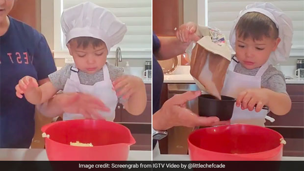 Viral Video Of 2-Year-Old Boy Baking With Grandma Is Too Cute To Miss!
