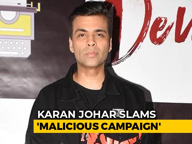 "Don't Consume Or Promote Drugs": Karan Johar Slams "Malicious Campaign"