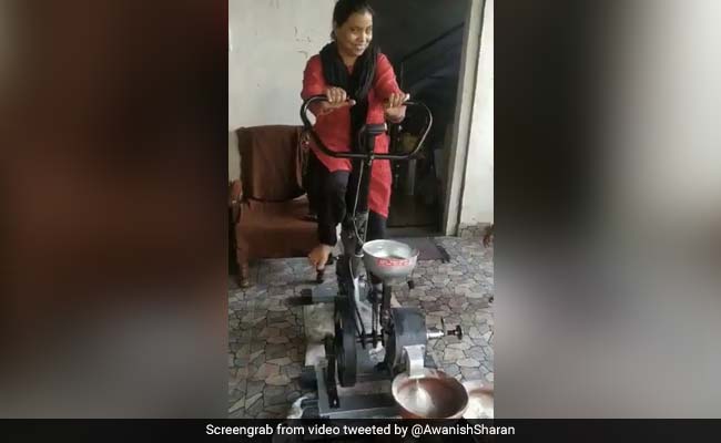 Cycle <i>Chakki</i>: This "<i>Jugaad</i>" To Grind Flour While Exercising Is Viral