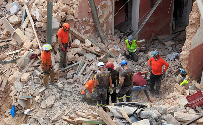 Another Fire Breaks Out At Beirut Blast Zone
