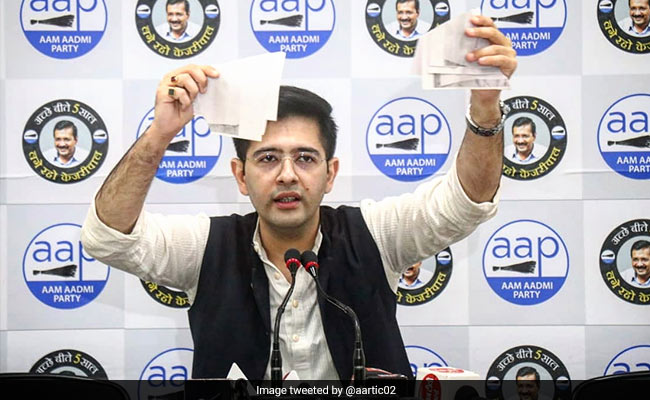 AAP's Raghav Chadha Tears Up Slum Demolition Notice, Attacks Centre