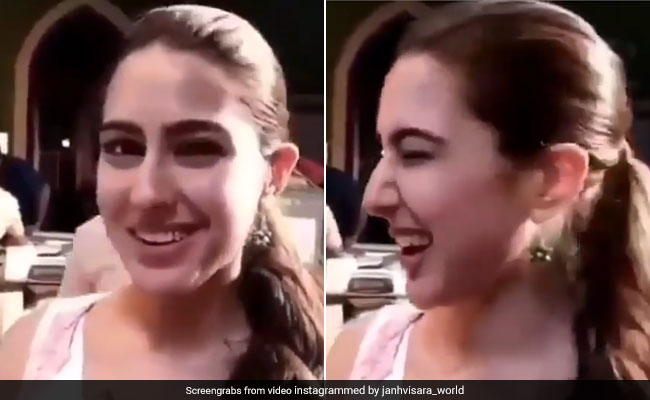 Sara Ali Khan ने क्यूट अंदाज में यूं मारी आंख, एक्ट्रेस का Video सोशल मीडिया पर हुआ वायरल