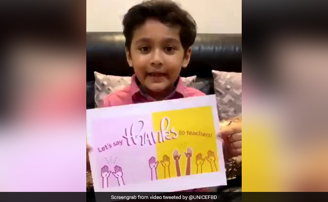 8-Year-Old's Heartwarming Message To Teachers Amid Pandemic. Watch
