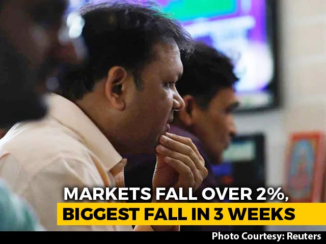 Sensex Falls Over 800 Points Posts Biggest One-Day Loss In 3 Weeks
