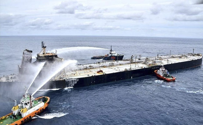 India Rushes Help To Battle Tanker Blaze Near Sri Lanka