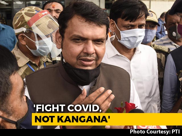 Devendra Fadnavis's "Dawood" Jibe After Actor Kangana Ranaut Office Demolition