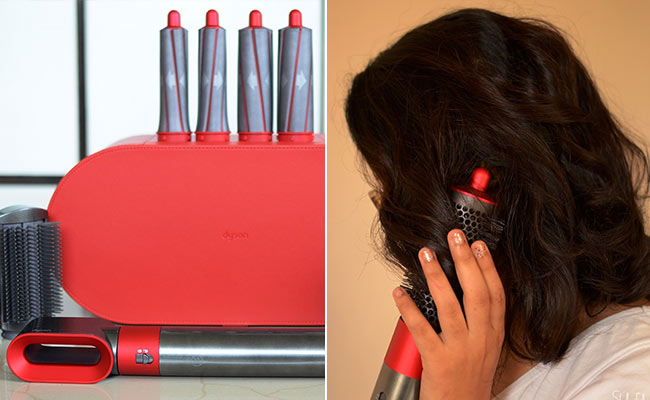 Dyson Silver and Red Hair Tool Dyson Air Wrap HS05 120 V 60 Hz 1300 W Multi-Styler Hair  main image 4