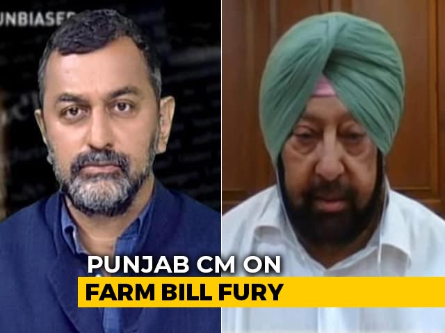 Burning Of Tractor "Shows People's Anger", Amarinder Singh Tells NDTV