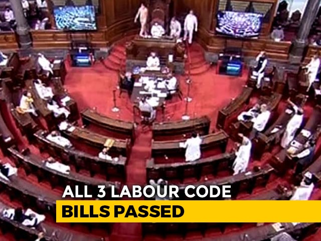 3 Labour Code Bills Passed In Rajya Sabha Amid Opposition Boycott
