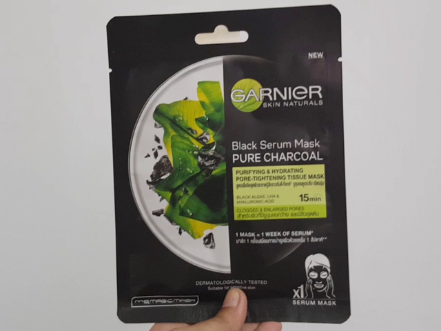 Beauty Review: Garnier Pure Charcoal Black Serum Sheet Mask