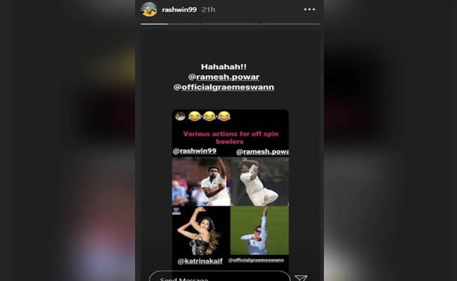अश्विन नें 'ऑफ स्पिन गेंदबाजी एक्शन' को लेकर शेयर की Katrina Kaif की तस्वीर, यूं लिए मजे