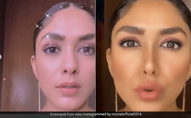 With Full Brows And Bronzed Skin, We Just Can't Choose The Best Of Mrunal Thakur's Makeup Look