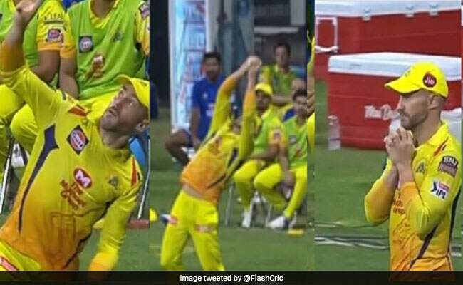 IPL 2020 MI Vs CSK Faf du Plessis catch to dismiss Hardik Pandya and Saurabh Tiwary IPL 2020 MI Vs CSK Faf du Plessis catch to dismiss Hardik Pandya and Saurabh Tiwary